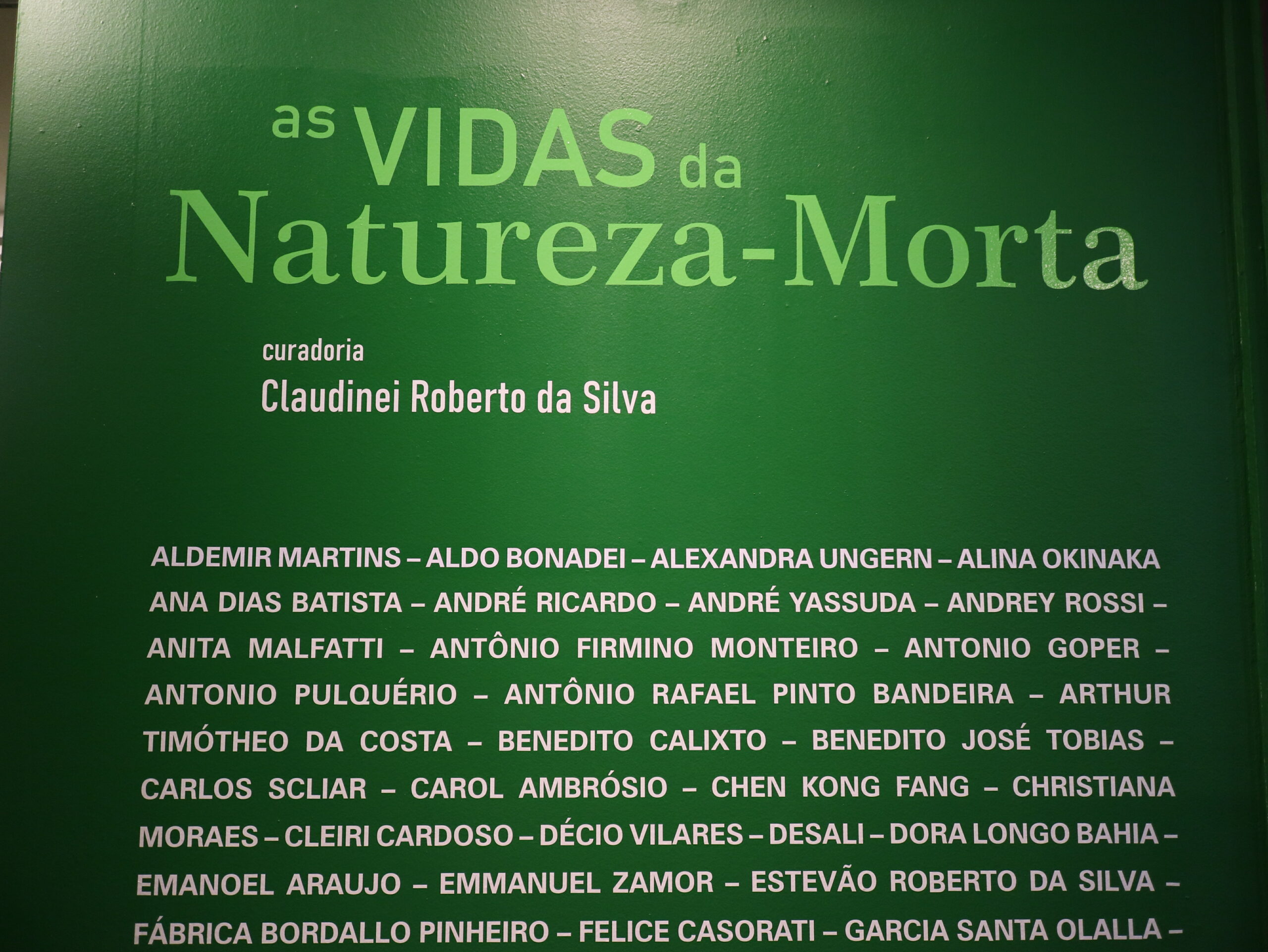 As vidas da natureza-morta